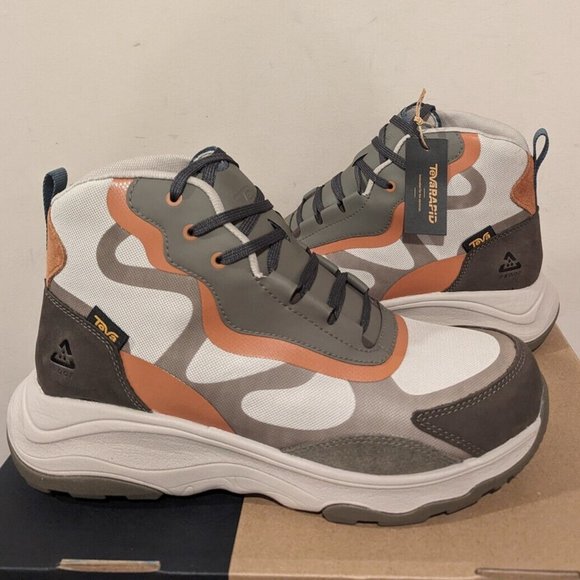 NEW $149 Teva Geotrecca RP Waterproof Hiking Boots! 10 or 11 Chateau Grey Bungee - Picture 6 of 6